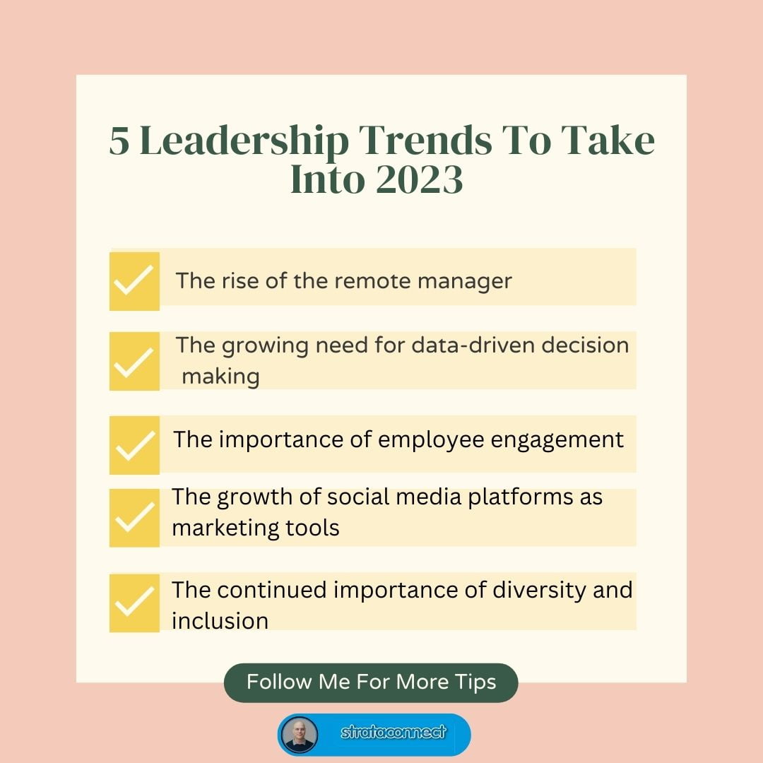 5 Leadership Trends To Take Into 2023 